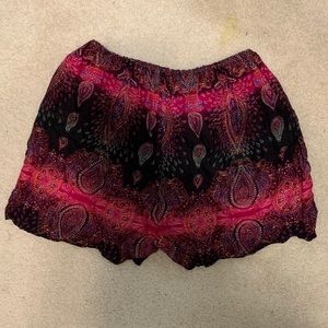 Boho fun patterned shorts
